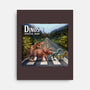 Jurassic Road-none stretched canvas-daobiwan
