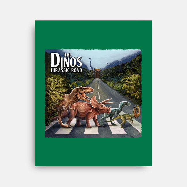 Jurassic Road-none stretched canvas-daobiwan