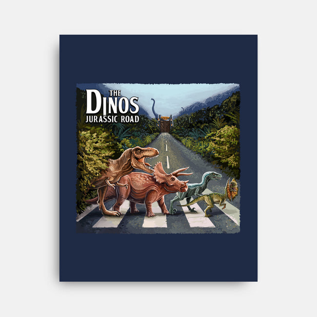 Jurassic Road-none stretched canvas-daobiwan