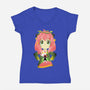 The Daughters Telepathy-womens v-neck tee-hypertwenty