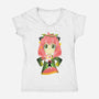 The Daughters Telepathy-womens v-neck tee-hypertwenty