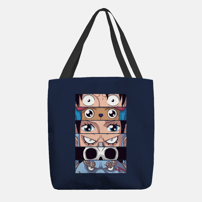 Straw Hat Eyes-none basic tote bag-danielmorris1993