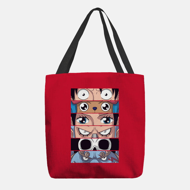 Straw Hat Eyes-none basic tote bag-danielmorris1993