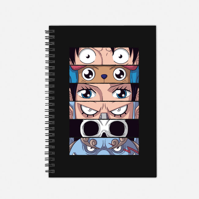 Straw Hat Eyes-none dot grid notebook-danielmorris1993