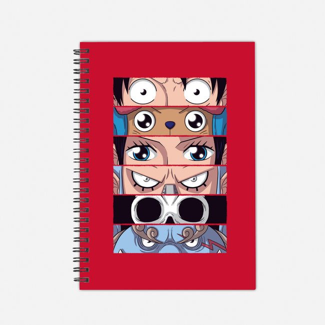 Straw Hat Eyes-none dot grid notebook-danielmorris1993