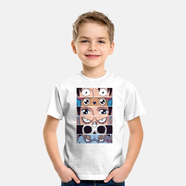 Straw Hat Eyes-youth basic tee-danielmorris1993