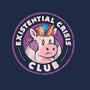 Existential Crisis Club-womens v-neck tee-eduely