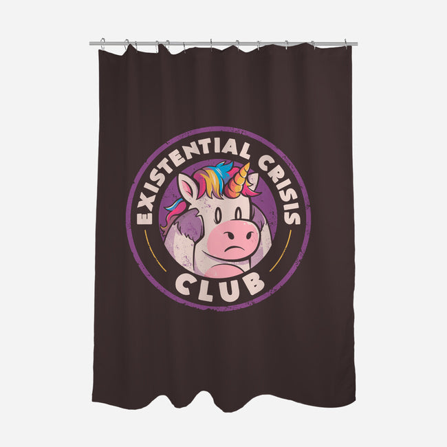 Existential Crisis Club-none polyester shower curtain-eduely