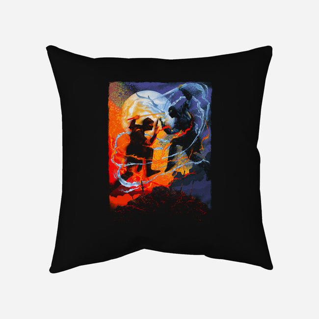 Mortal Battle-none removable cover throw pillow-rondes