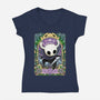Nouveau Knight-womens v-neck tee-Adams Pinto