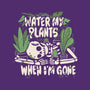 Water My Plants-none stretched canvas-8BitHobo