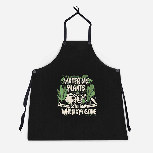 Water My Plants-unisex kitchen apron-8BitHobo
