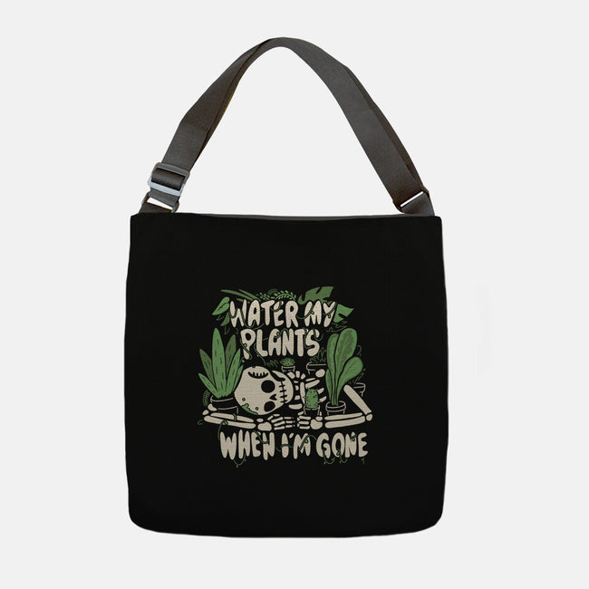 Water My Plants-none adjustable tote bag-8BitHobo