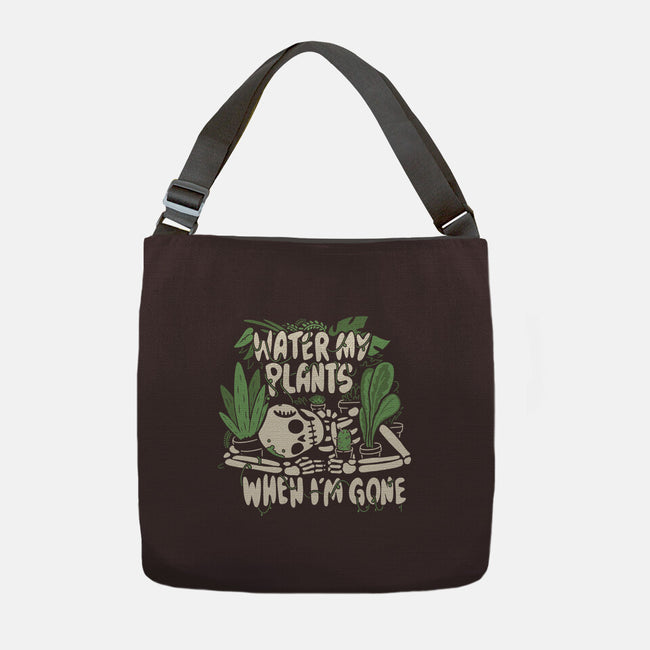 Water My Plants-none adjustable tote bag-8BitHobo
