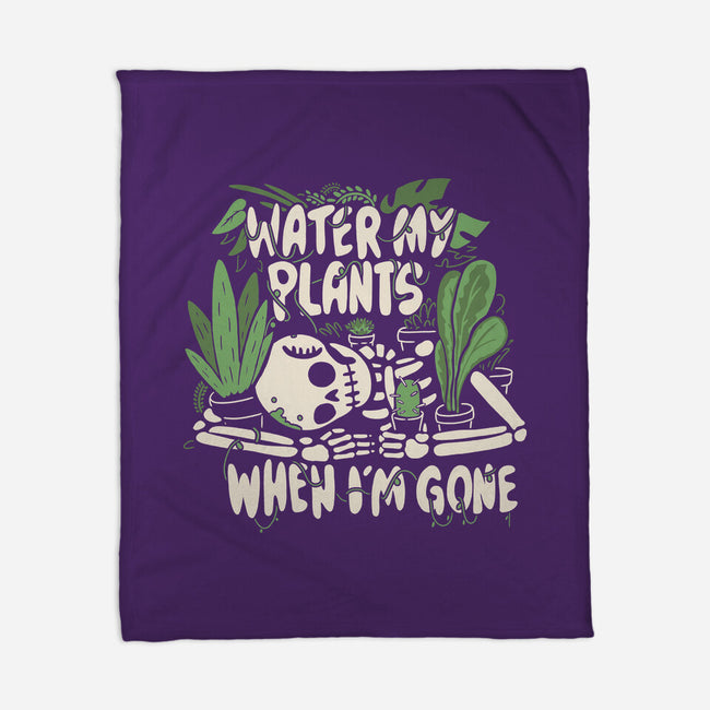 Water My Plants-none fleece blanket-8BitHobo