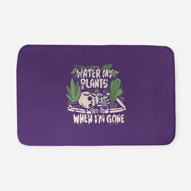 Water My Plants-none memory foam bath mat-8BitHobo