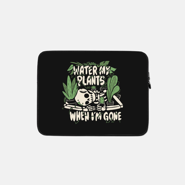 Water My Plants-none zippered laptop sleeve-8BitHobo