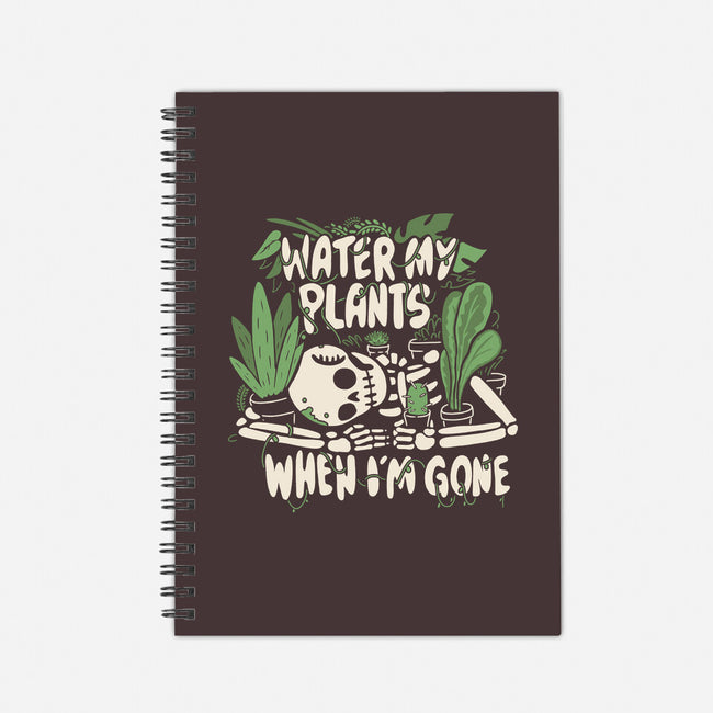 Water My Plants-none dot grid notebook-8BitHobo