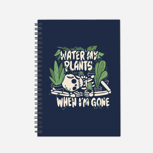 Water My Plants-none dot grid notebook-8BitHobo