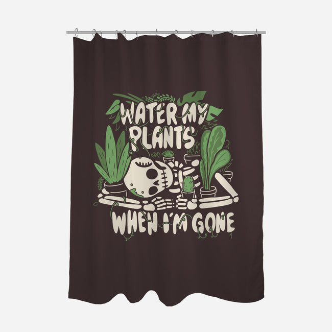 Water My Plants-none polyester shower curtain-8BitHobo