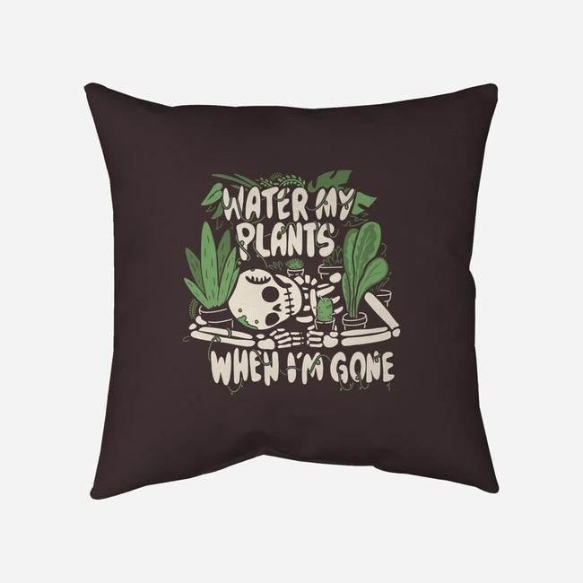 Water My Plants-none removable cover w insert throw pillow-8BitHobo
