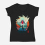 On A Quest-womens v-neck tee-bellahoang