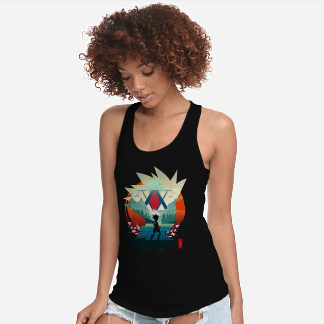 On A Quest-womens racerback tank-bellahoang