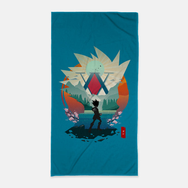 On A Quest-none beach towel-bellahoang
