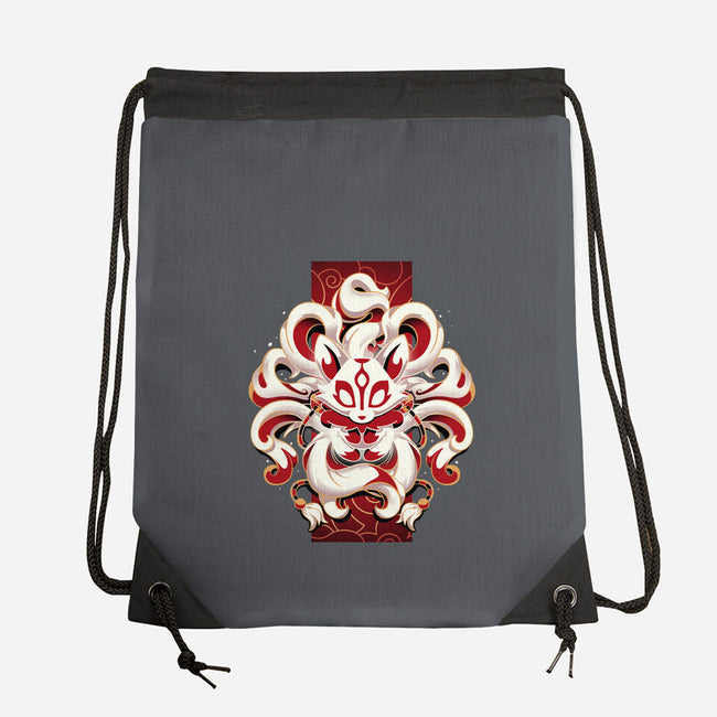 Fox Spirit-none drawstring bag-Snouleaf