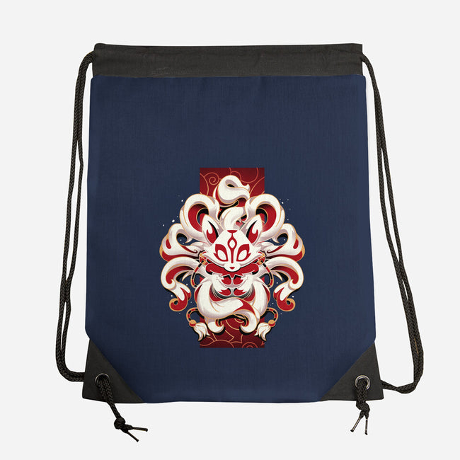 Fox Spirit-none drawstring bag-Snouleaf