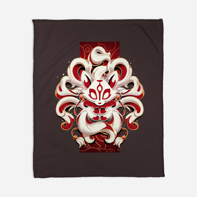 Fox Spirit-none fleece blanket-Snouleaf