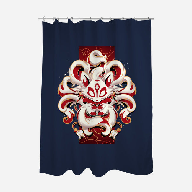 Fox Spirit-none polyester shower curtain-Snouleaf