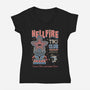 Hellfire Tiki Club-womens v-neck tee-Nemons