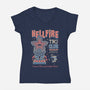 Hellfire Tiki Club-womens v-neck tee-Nemons