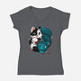 Kittens At Play-womens v-neck tee-Vallina84