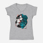 Kittens At Play-womens v-neck tee-Vallina84