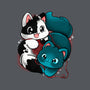 Kittens At Play-none removable cover w insert throw pillow-Vallina84