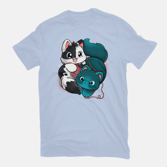 Kittens At Play-womens basic tee-Vallina84