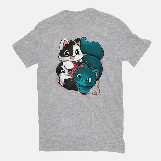 Kittens At Play-womens fitted tee-Vallina84