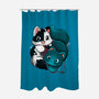 Kittens At Play-none polyester shower curtain-Vallina84