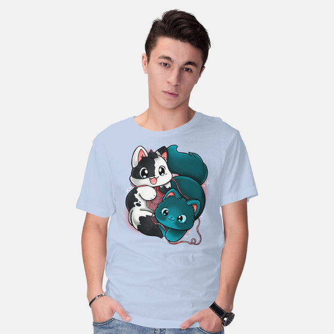 Kittens At Play-mens basic tee-Vallina84