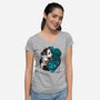 Kittens At Play-womens v-neck tee-Vallina84