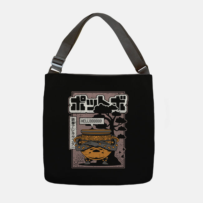 Japanese Warrior Jar-none adjustable tote bag-Logozaste