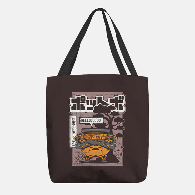 Japanese Warrior Jar-none basic tote bag-Logozaste