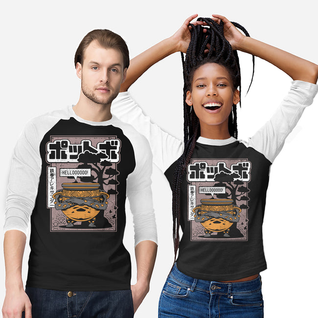 Japanese Warrior Jar-unisex baseball tee-Logozaste