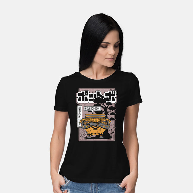 Japanese Warrior Jar-womens basic tee-Logozaste