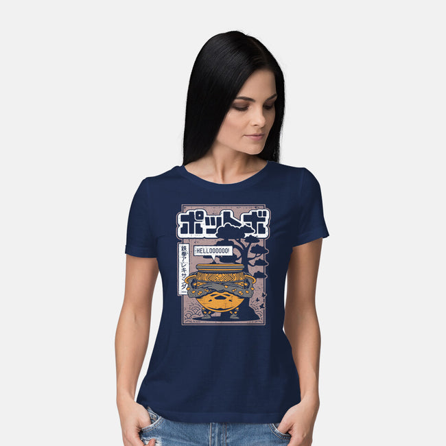 Japanese Warrior Jar-womens basic tee-Logozaste