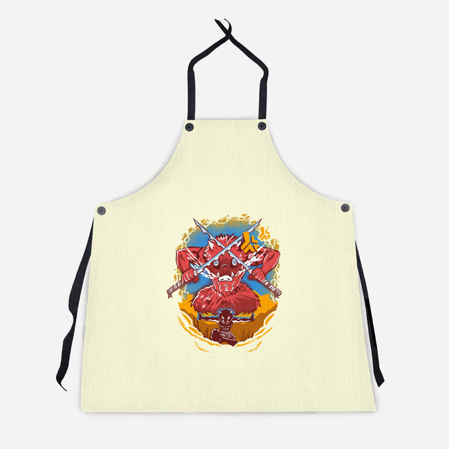 Boar Head Inosuke-unisex kitchen apron-constantine2454