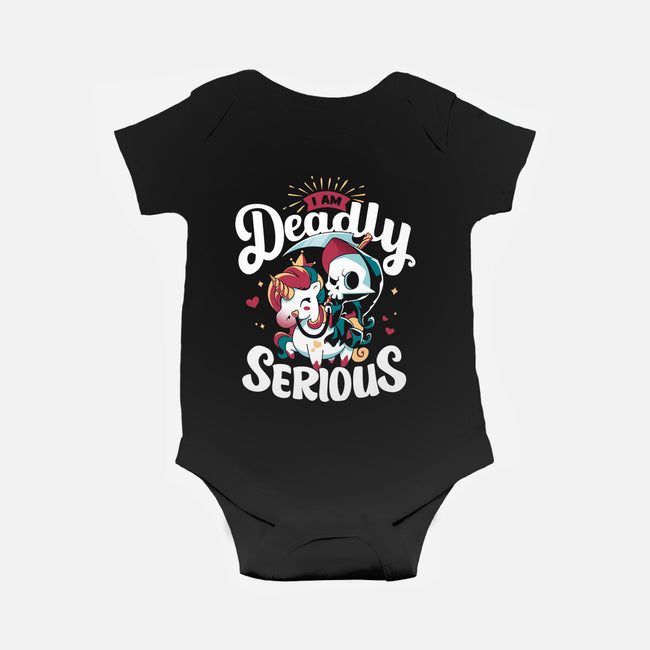Deadly Serious-baby basic onesie-Snouleaf