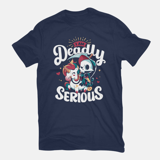 Deadly Serious-womens fitted tee-Snouleaf